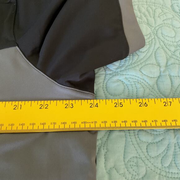 Nike Golf Dri Fit Standard Fit Quarter Button Patron Tequila Black and Grey XL - Picture 11 of 12